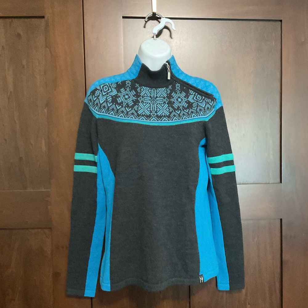 Neve Ava Ski Winter Quarter-zip Wool Sweater